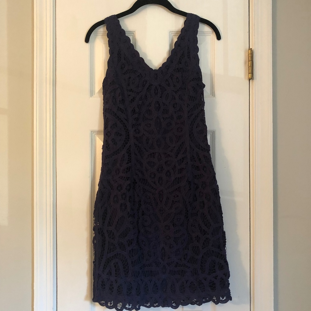 Lilly Pulitzer Navy Sleeveless Marie Kate Dress